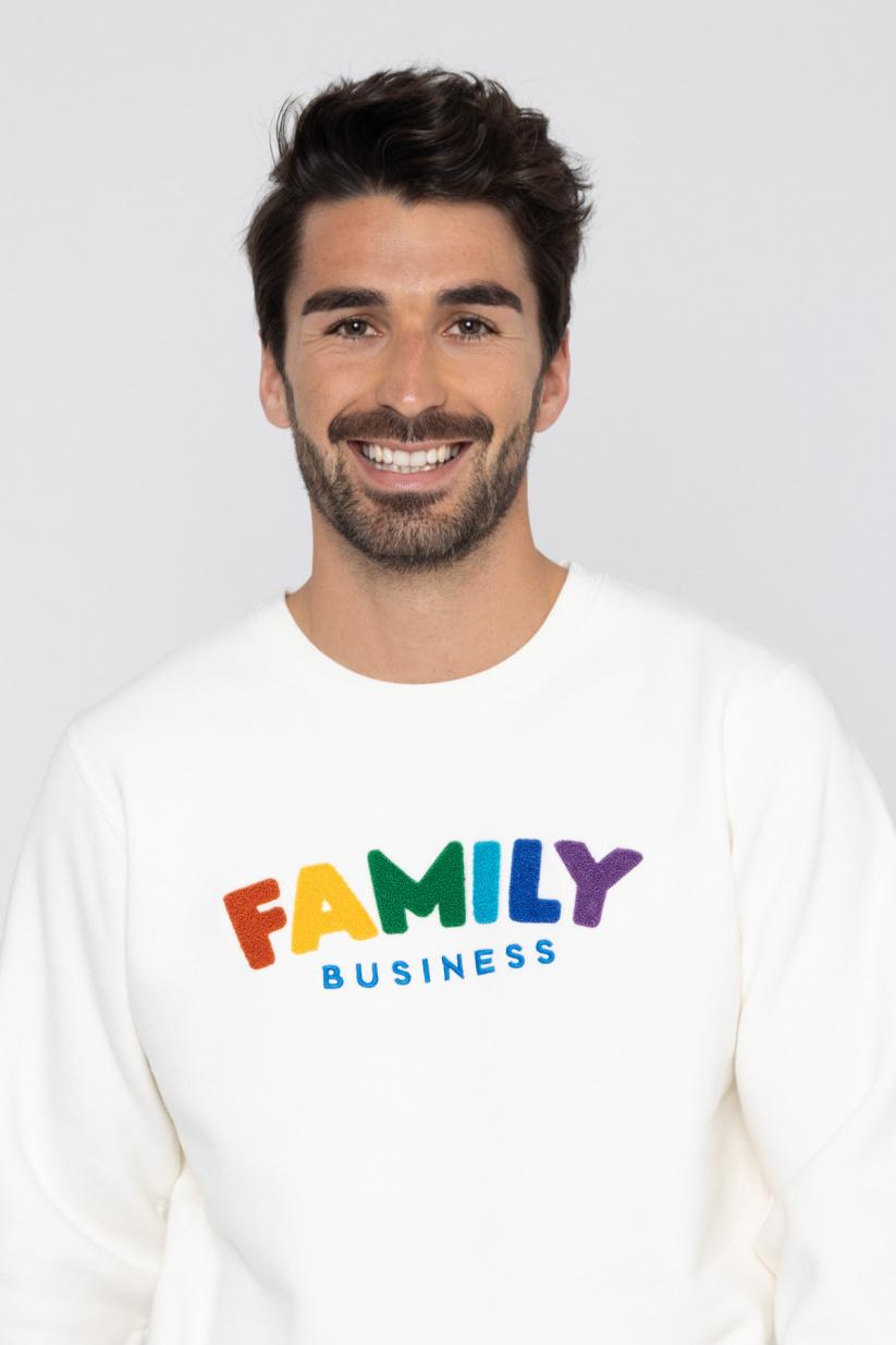 french disorder Sweat Dylan FAMILY BUSINESS Broderie Navy