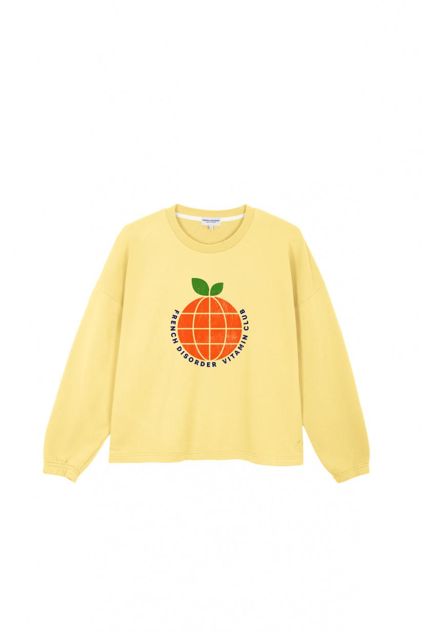 French Disorder Sweat Nora VITAMIN CLUB Retro Yellow