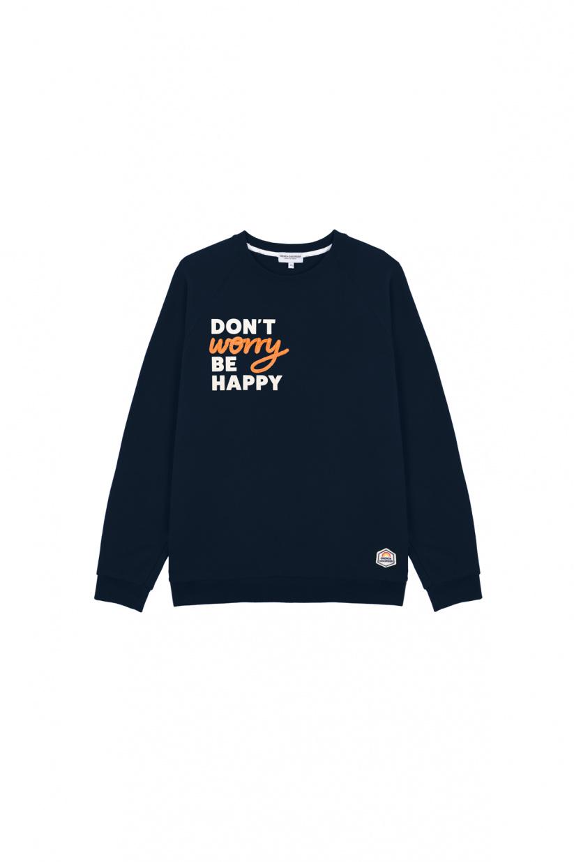 French Disorder Sweatricotin Clyde DON'T WORRY Navy