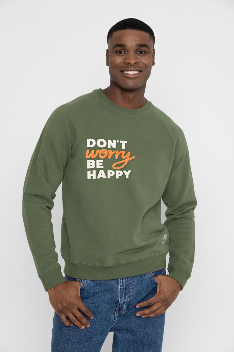 french disorder Sweatricotin Clyde DON'T WORRY Navy