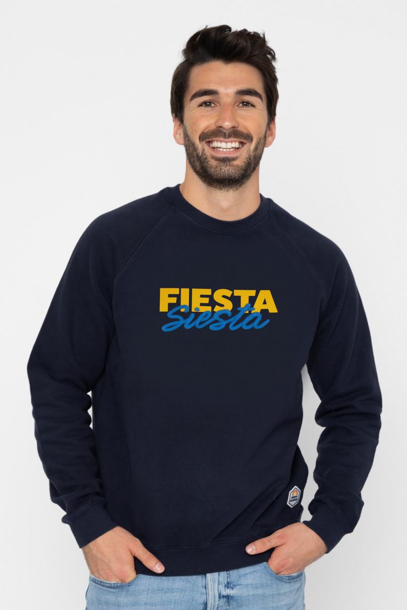 french disorder Sweatricotin Clyde FIESTA SIESTA Navy