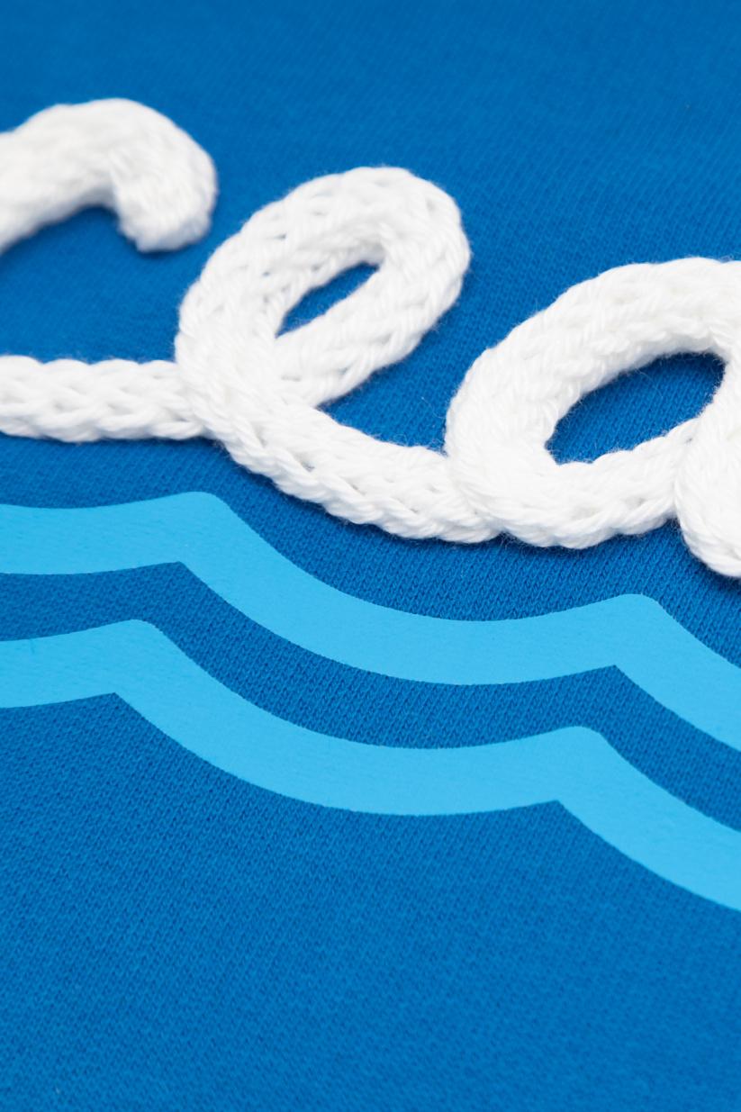 French Disorder Sweatricotin Clyde OCEAN Bleu Impérial