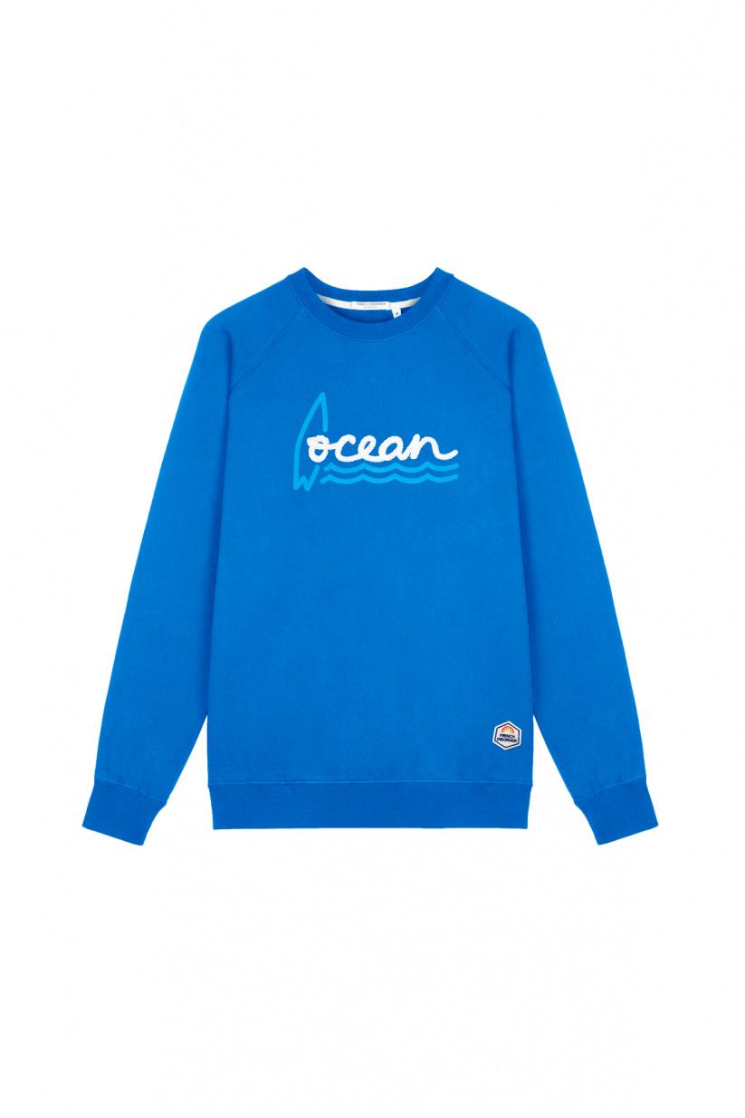 French Disorder Sweatricotin Clyde OCEAN Bleu Impérial