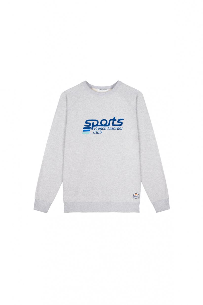 French Disorder Sweatricotin Clyde SPORTS Gris Chiné