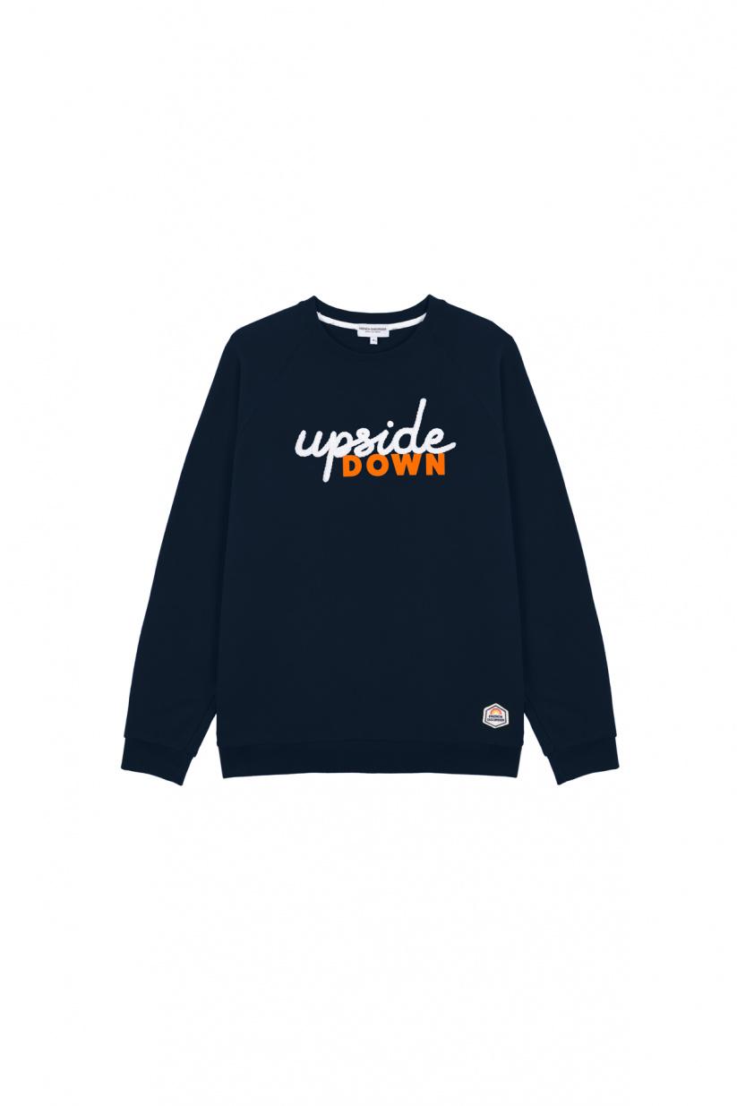 French Disorder Sweatricotin Clyde UPSIDE DOWN Navy