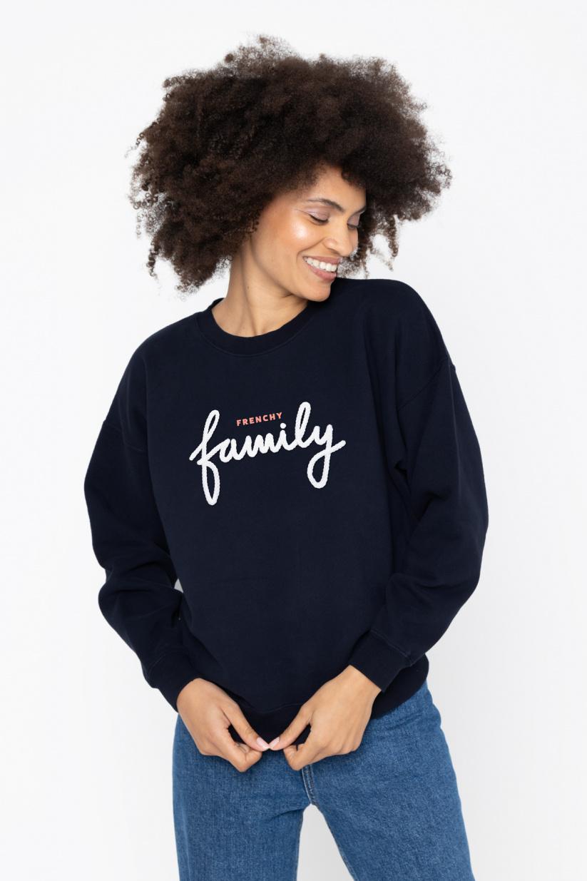 french disorder Sweatricotin Rosie FRENCHY FAMILY Navy