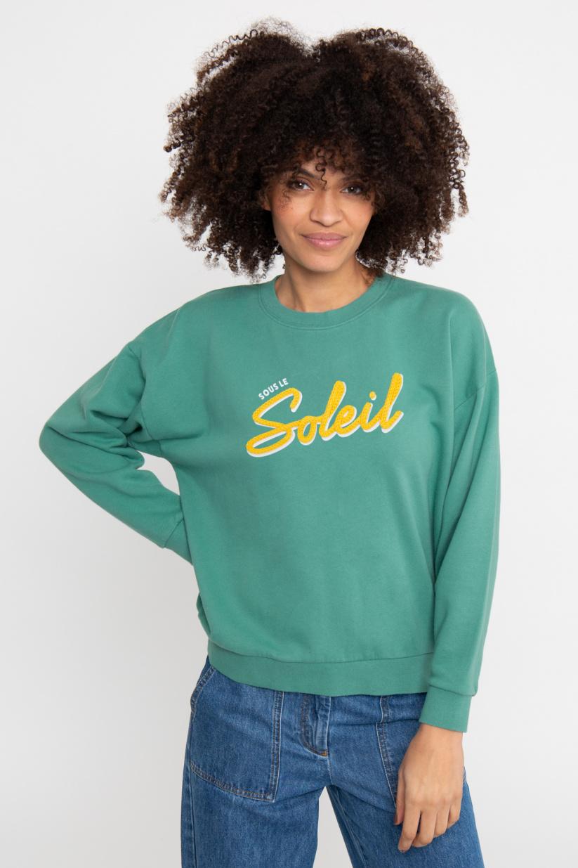 french disorder Sweatricotin Rosie SOUS LE SOLEIL Deep Sea