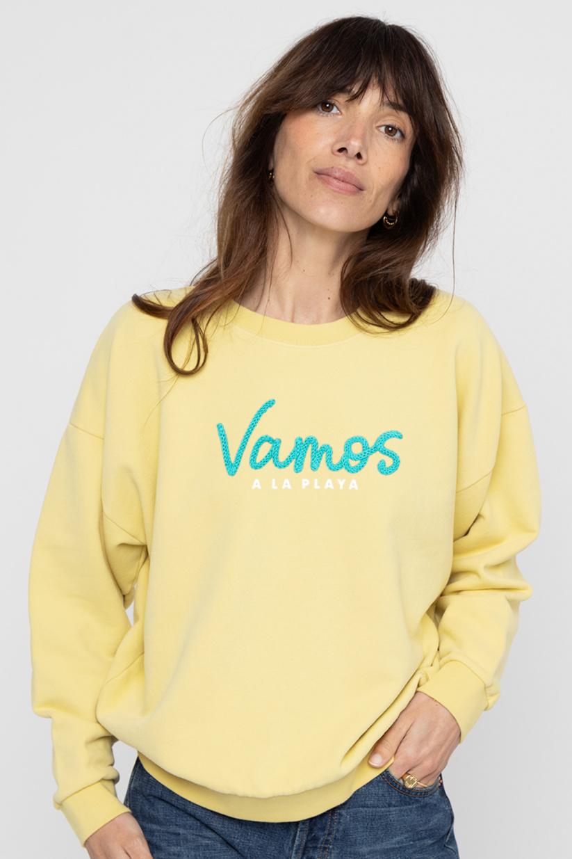 french disorder Sweatricotin Rosie VAMOS A LA PLAYA Papaye