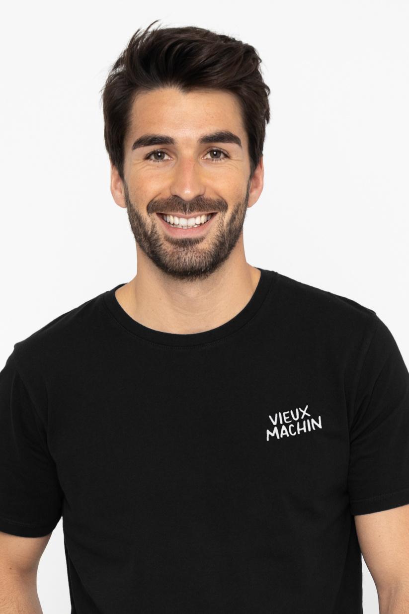 french disorder T-shirt Alex VIEUX MACHIN Broderie Navy