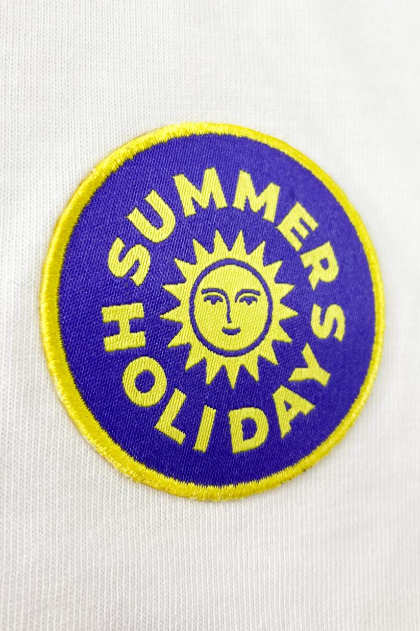 French Disorder T-shirt Mike Patch SUMMER HOLIDAYS Blanc