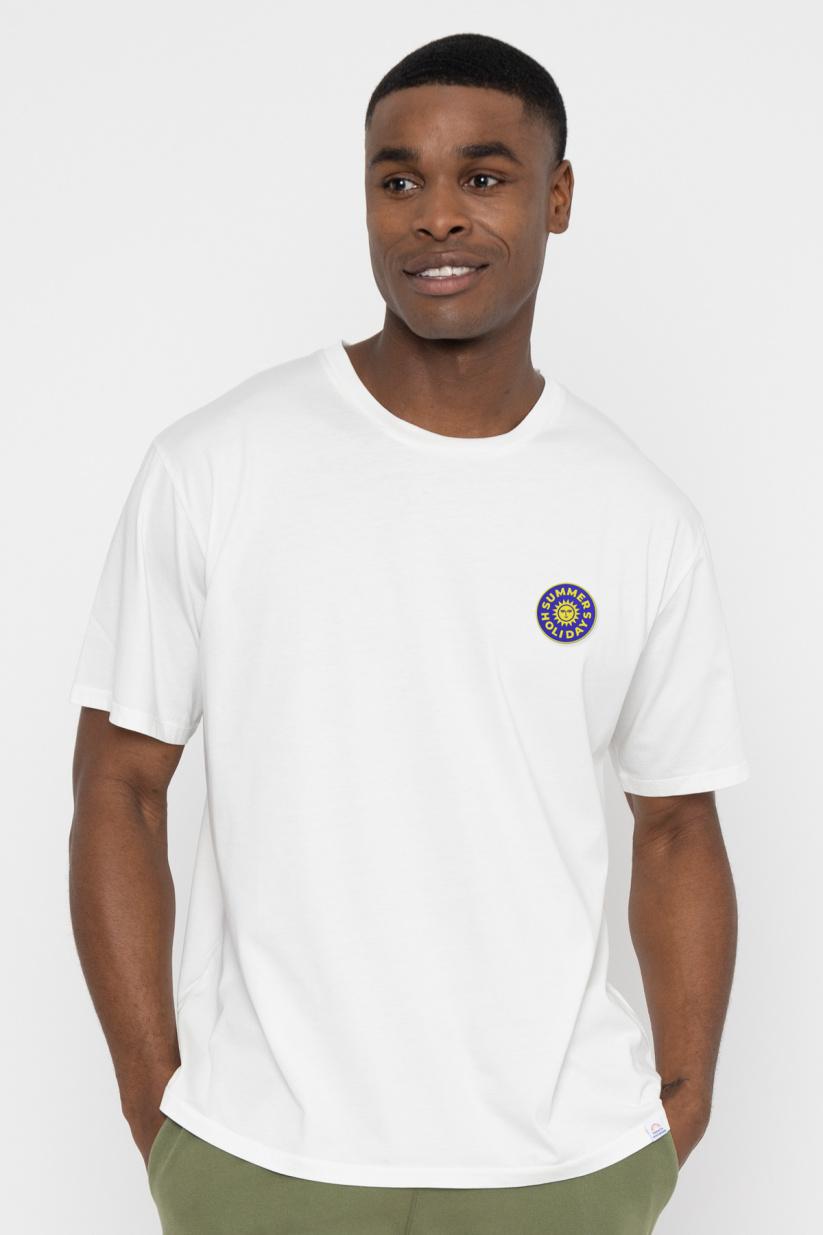 french disorder T-shirt Mike patch SUMMER HOLIDAYS Blanc