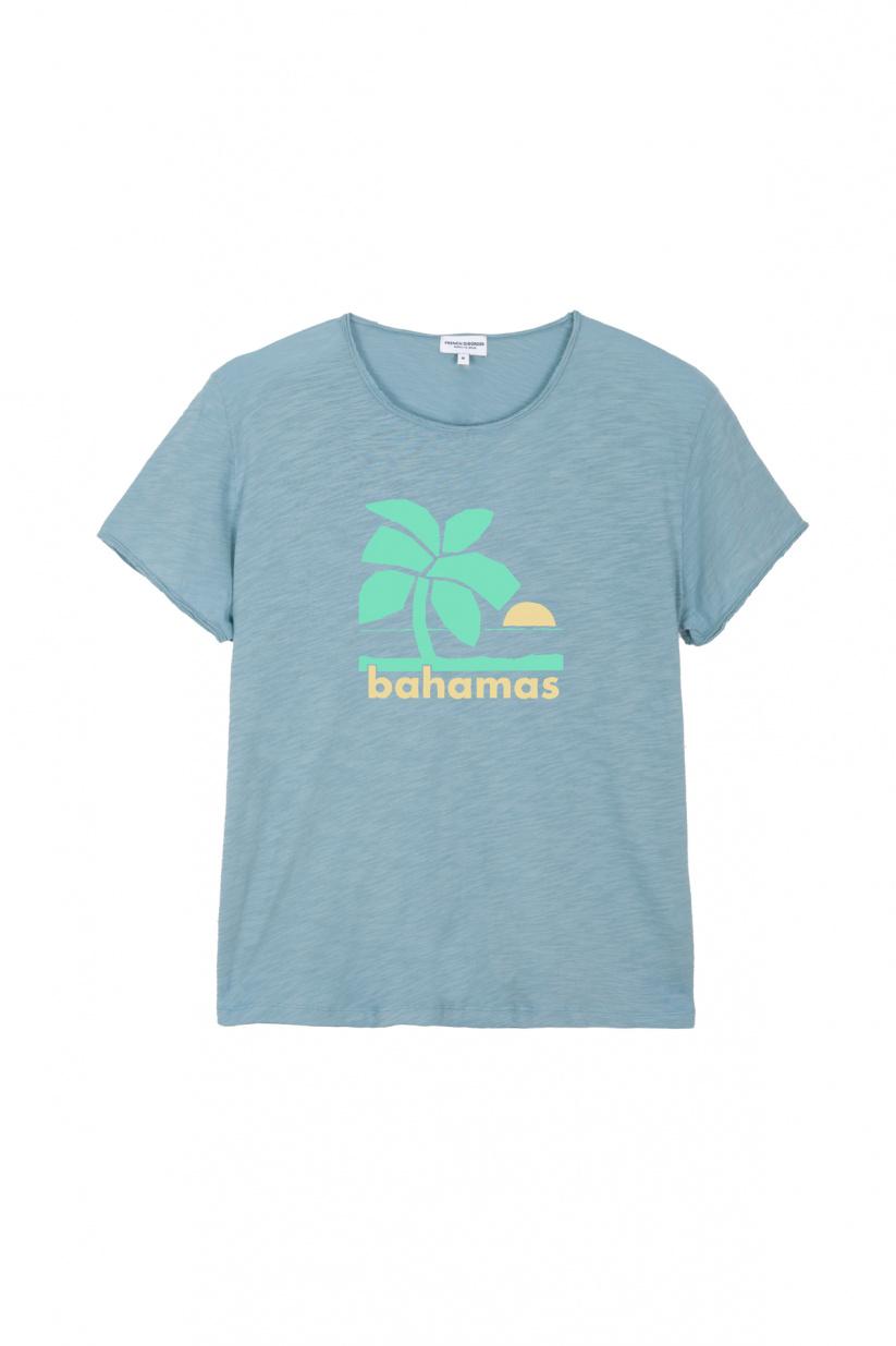 French Disorder T-shirt Sam Flammé BAHAMAS Faded Denim