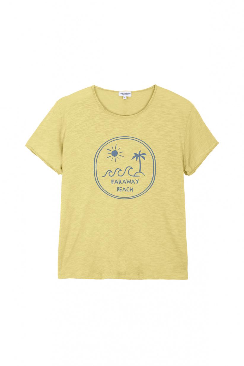 French Disorder T-shirt Sam Flammé FARAWAY Retro Yellow