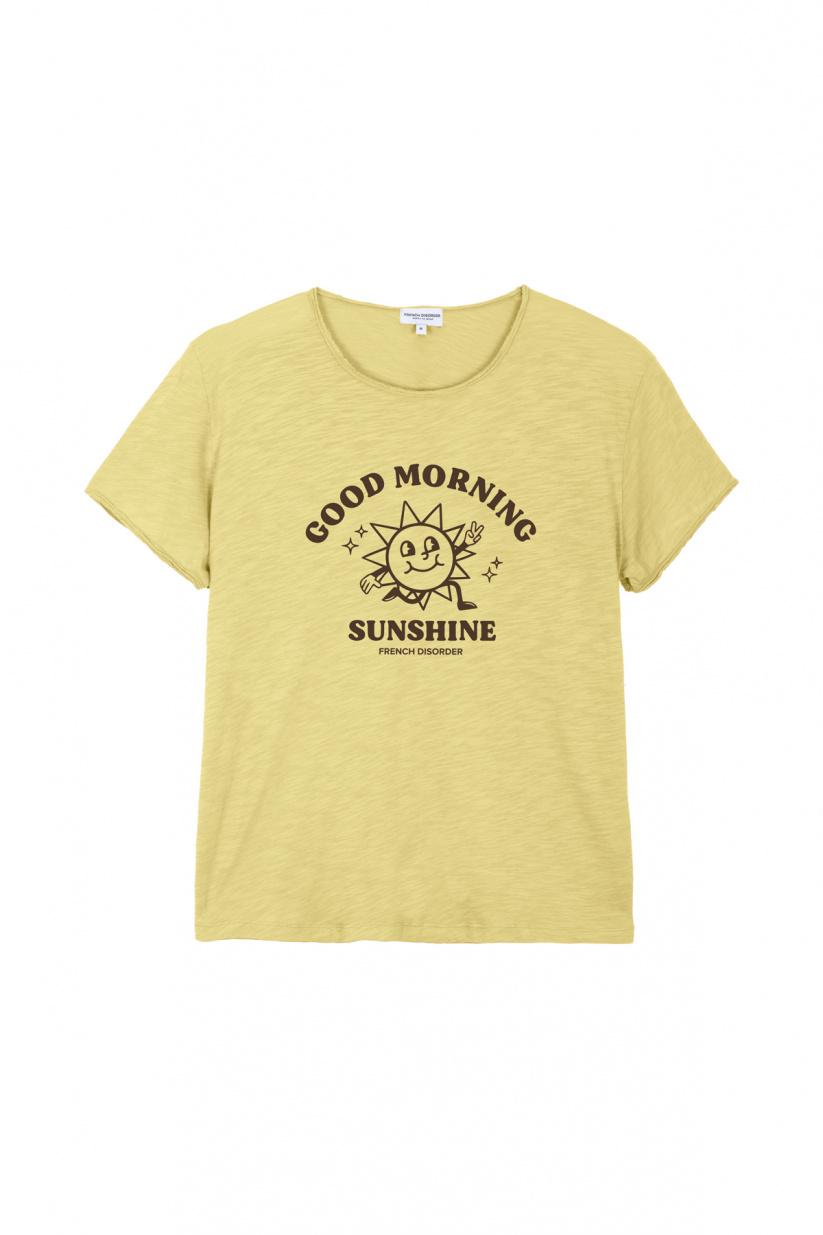 French Disorder T-shirt Sam Flammé GOOD MORNING Retro Yellow