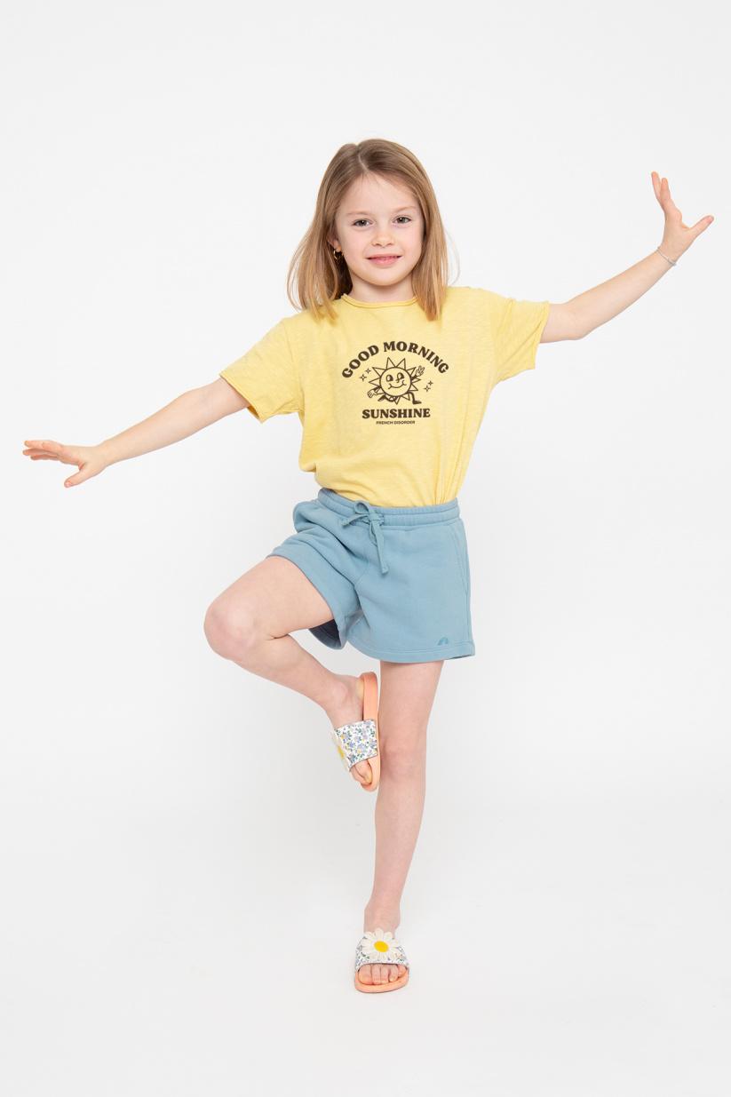 french disorder T-shirt Sam Flammé GOOD MORNING Retro Yellow