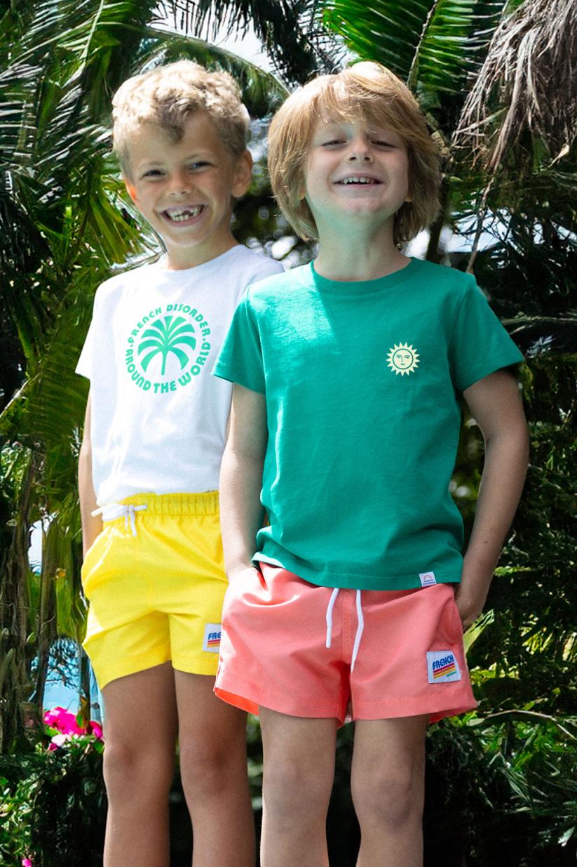 French Disorder T-shirt Sam SUMMER HOLIDAYS Tangerine