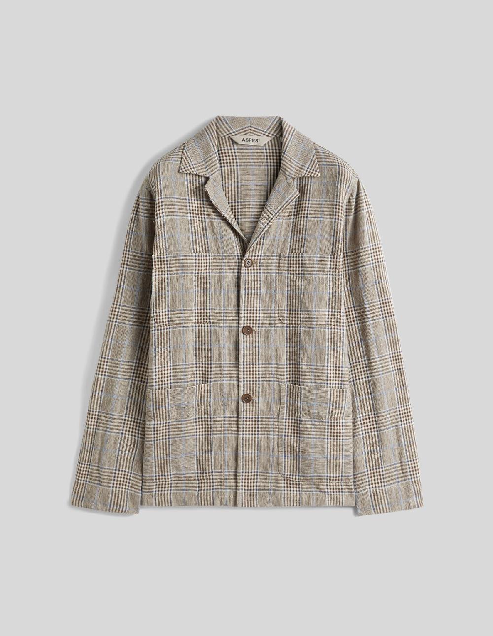 french trotters Aspesi Fandango Stone Blazer