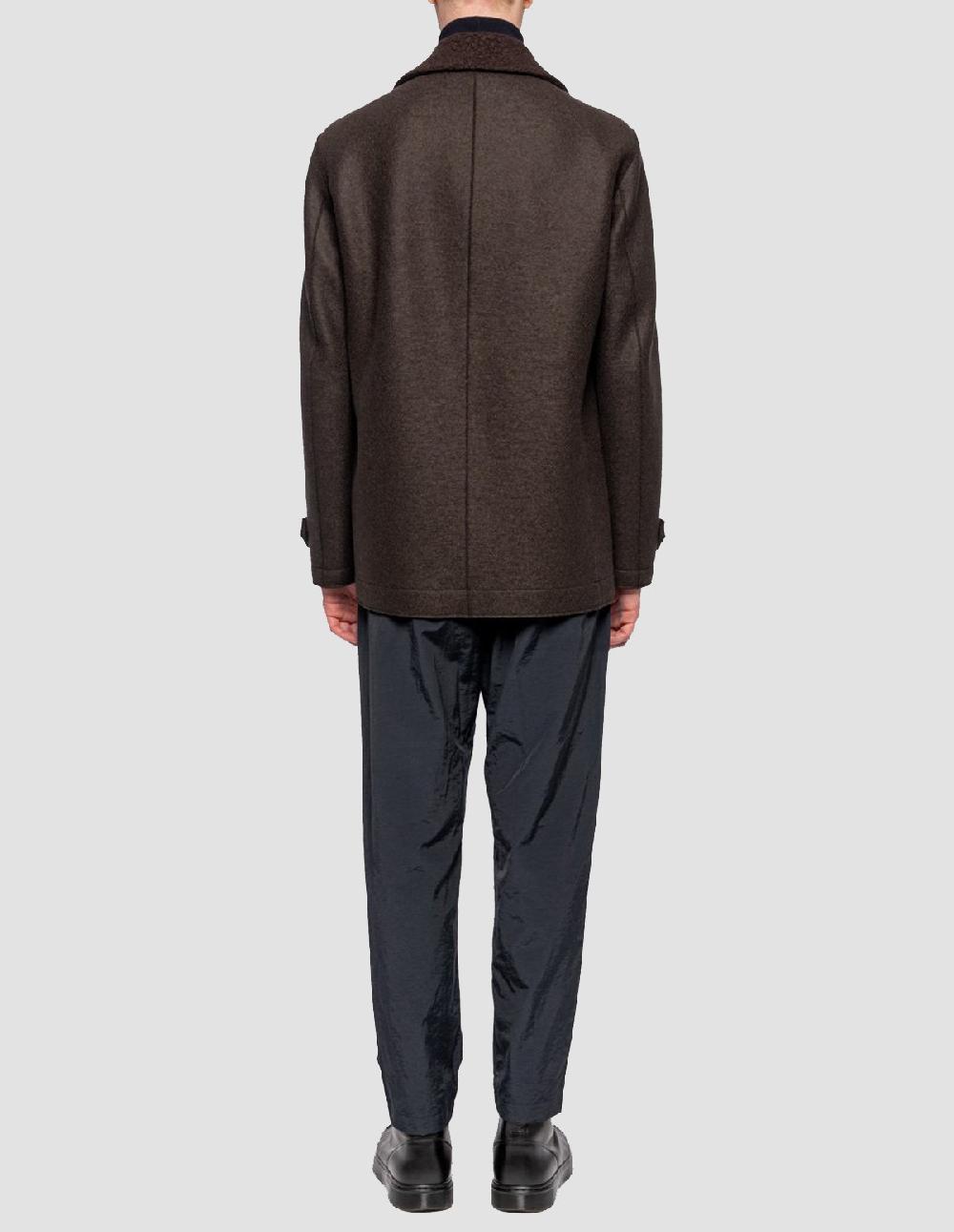 French Trotters Hwl Peacoat P Wool And Boucle