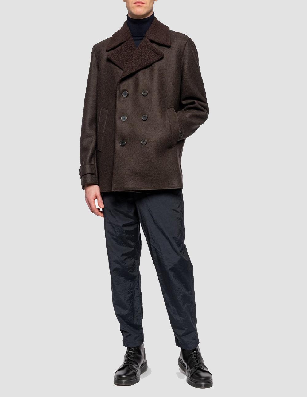 French Trotters Hwl Peacoat P Wool And Boucle