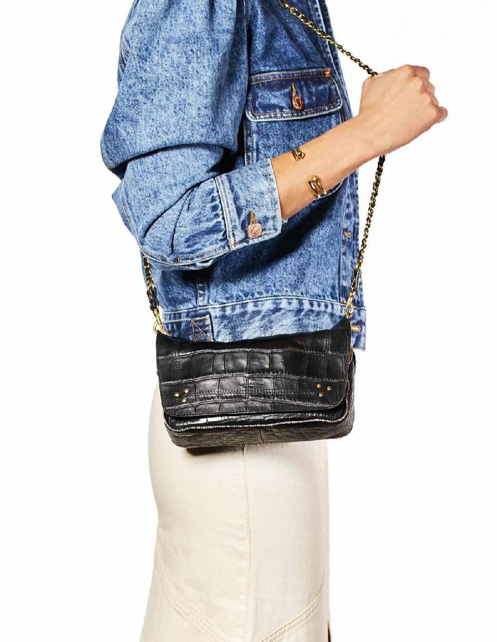 French Trotters Jd Bobi S Croco Noir