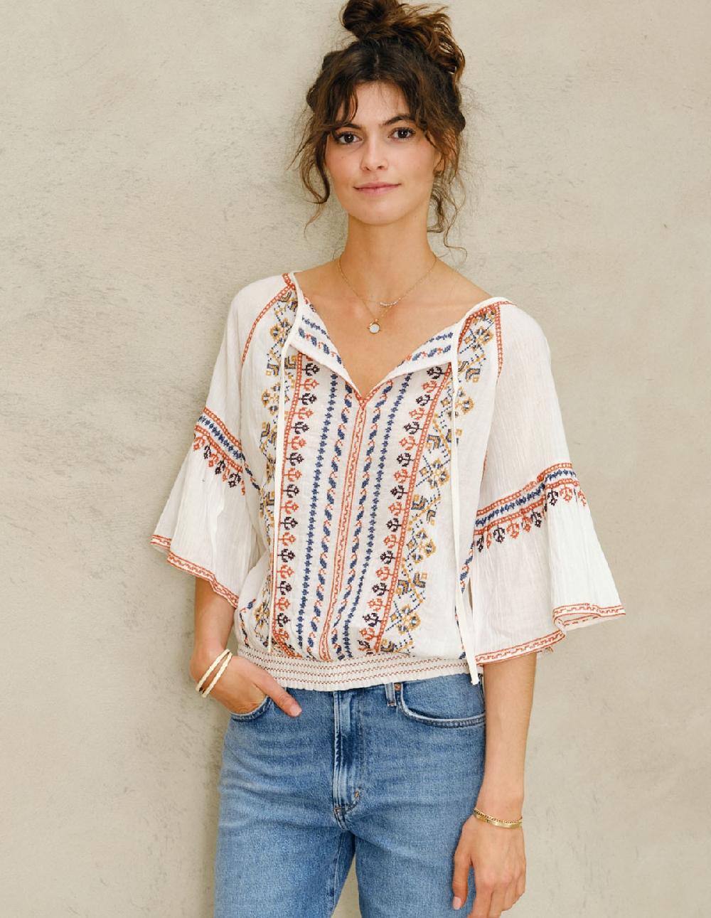 french trotters Mabe Lena Emb Top