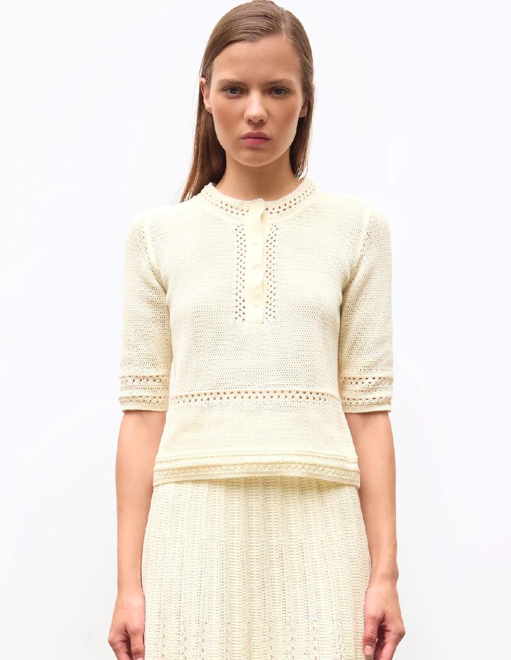 french trotters Molli Crochet Top