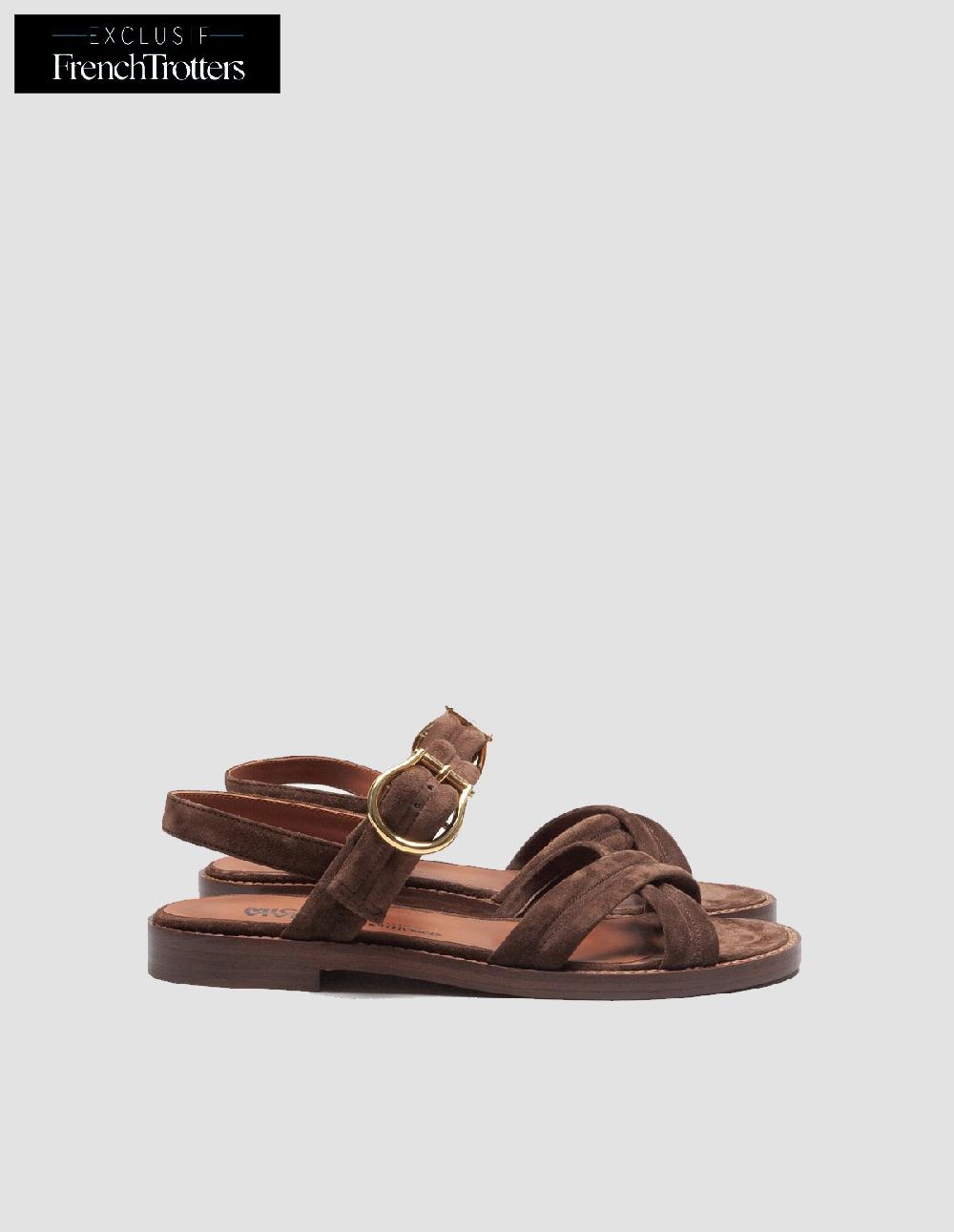 french trotters Mv Boum Sandales Plates Ex Ft