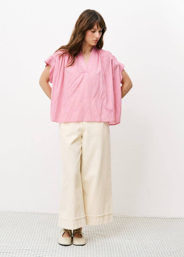 frnch Blouse CAROLYNE Rose