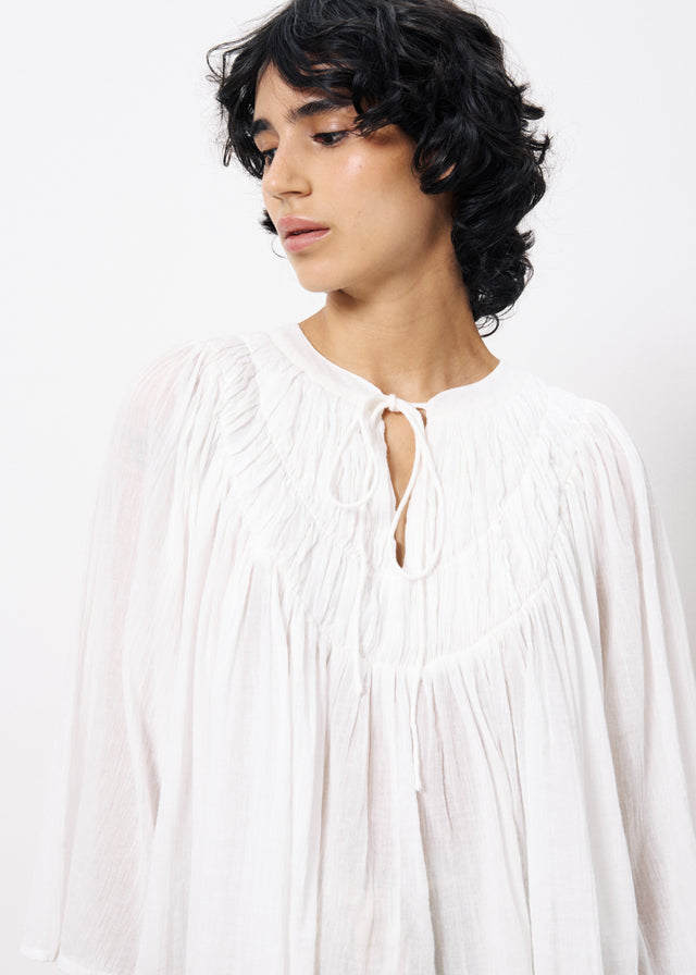 Frnch Blouse CLOVICIA Blanc