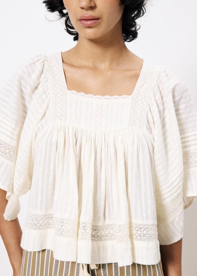 Frnch Blouse PATRICIE Creme