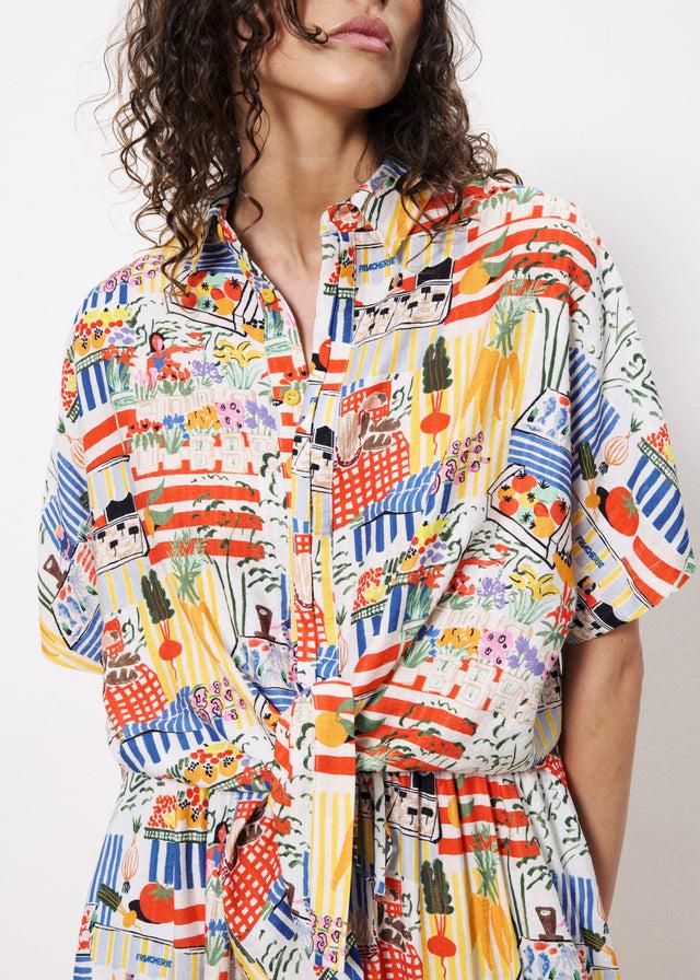 Frnch Chemise CELIANE Marche Blanc