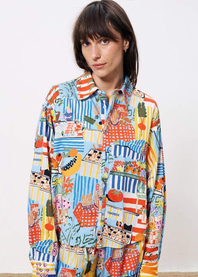 Frnch Chemise CLOANE Marche Bleu