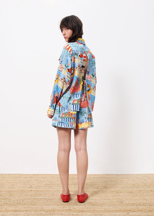 Frnch Chemise CLOANE Marche Bleu