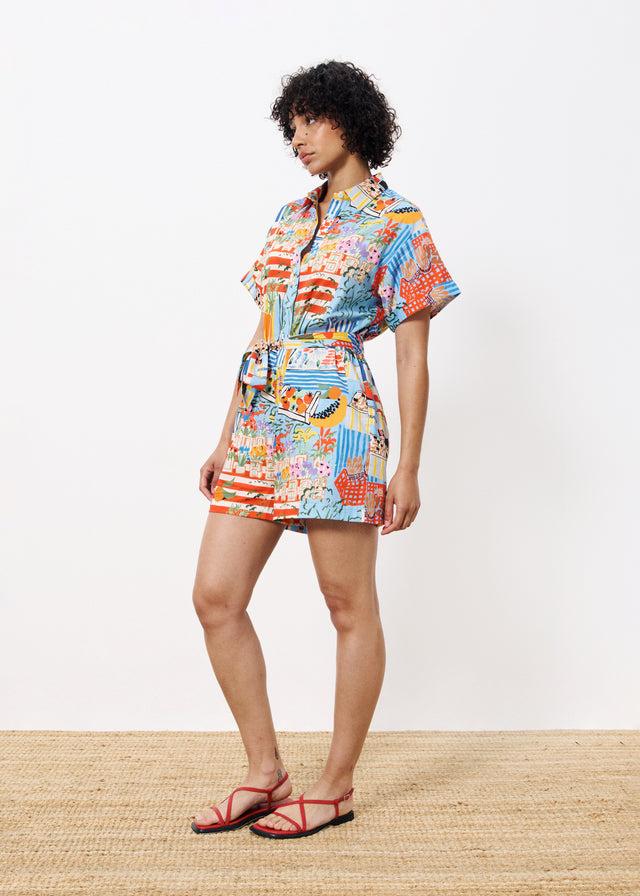 Frnch Combishort CLEMIRE Marche Bleu