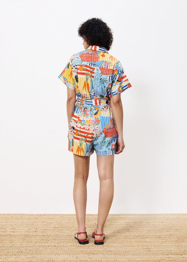 Frnch Combishort CLEMIRE Marche Bleu