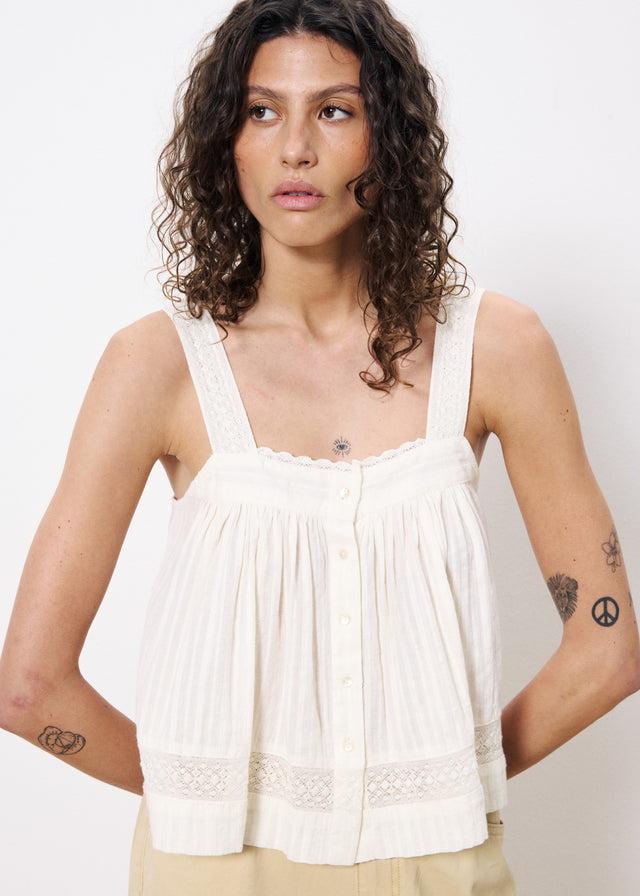 Frnch Debardeur LALITA Creme