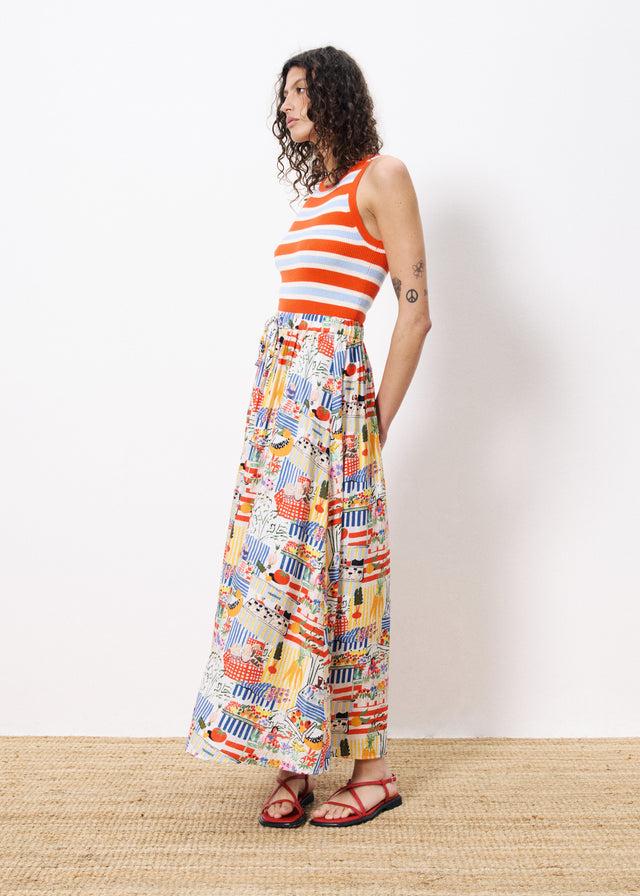 Frnch Jupe LILIANE Marche Blanc