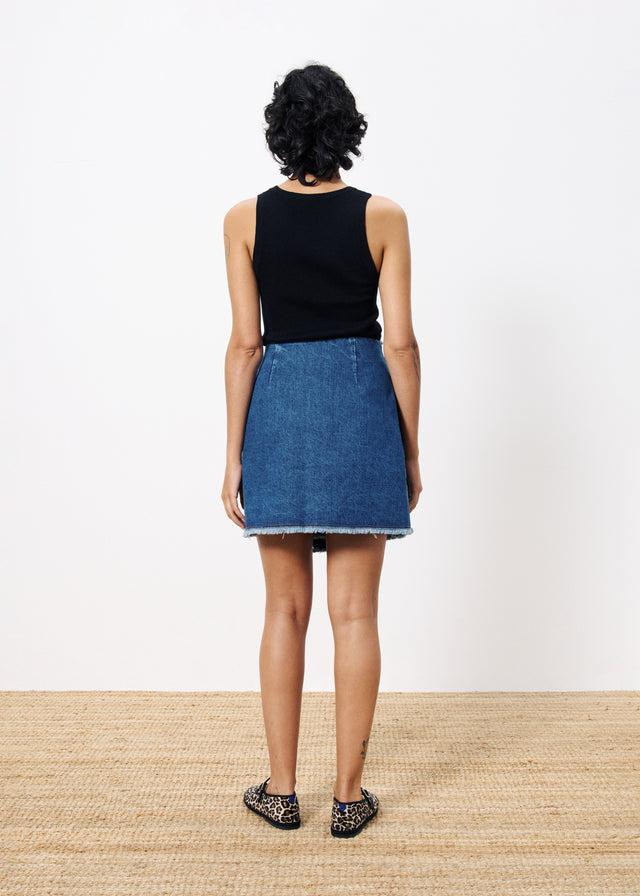 Frnch Jupe NISE Bleu Jean