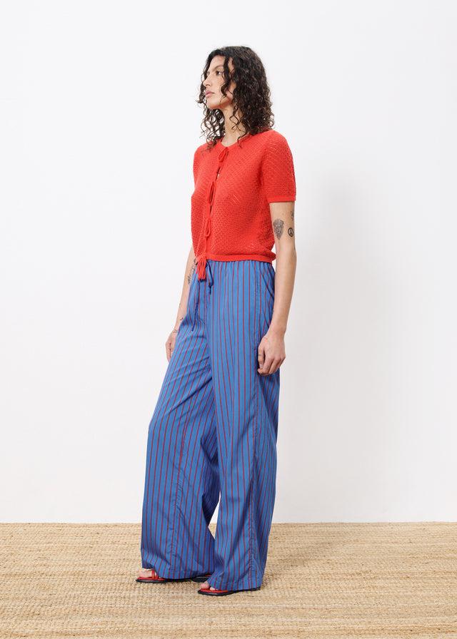 Frnch Pantalon EDELINE Bleu Electrique