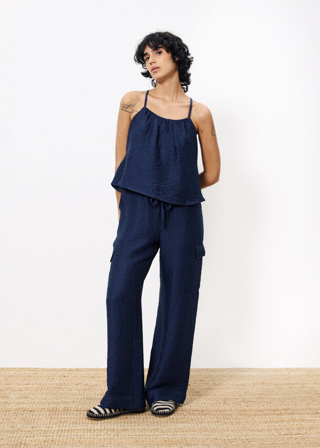 frnch Pantalon LOREEN Bleu marine