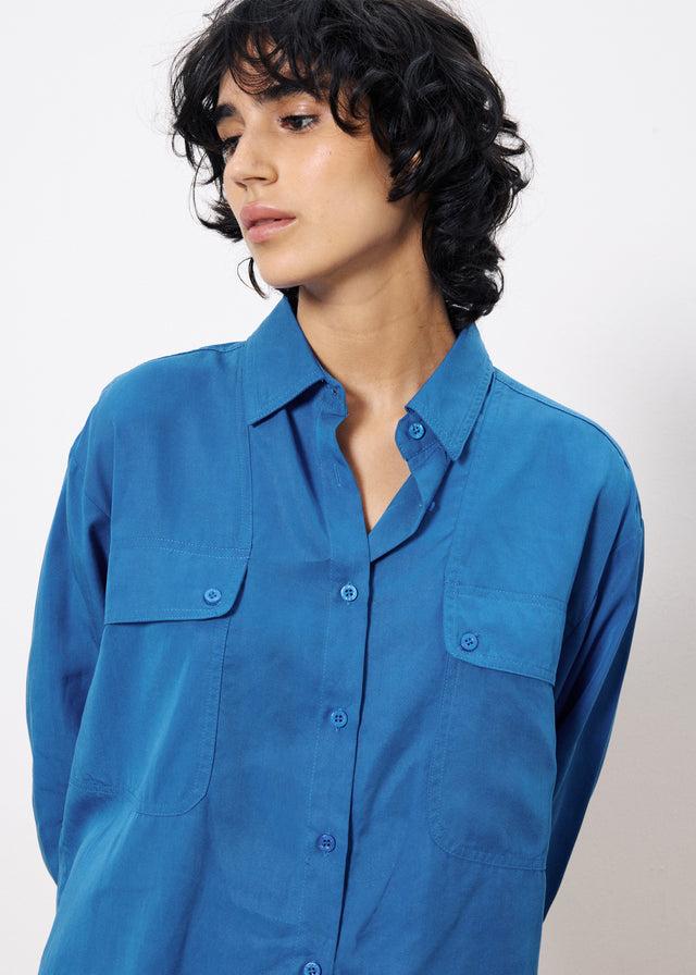 Frnch Pantalon PALMINA Bleu Electrique