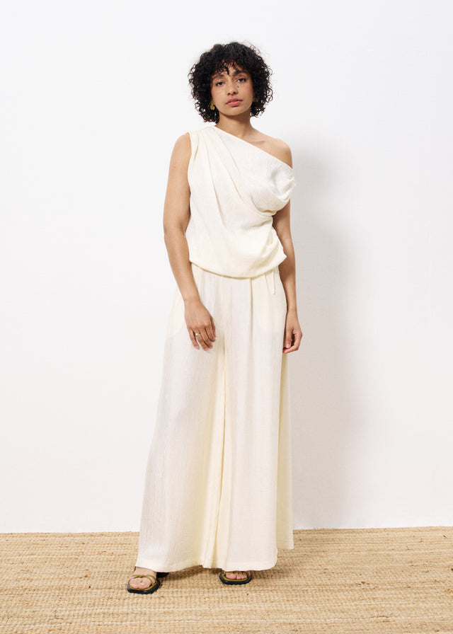 Frnch Pantalon PALMIRA Creme