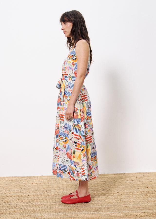 Frnch Robe ACHOUAK Marche Blanc