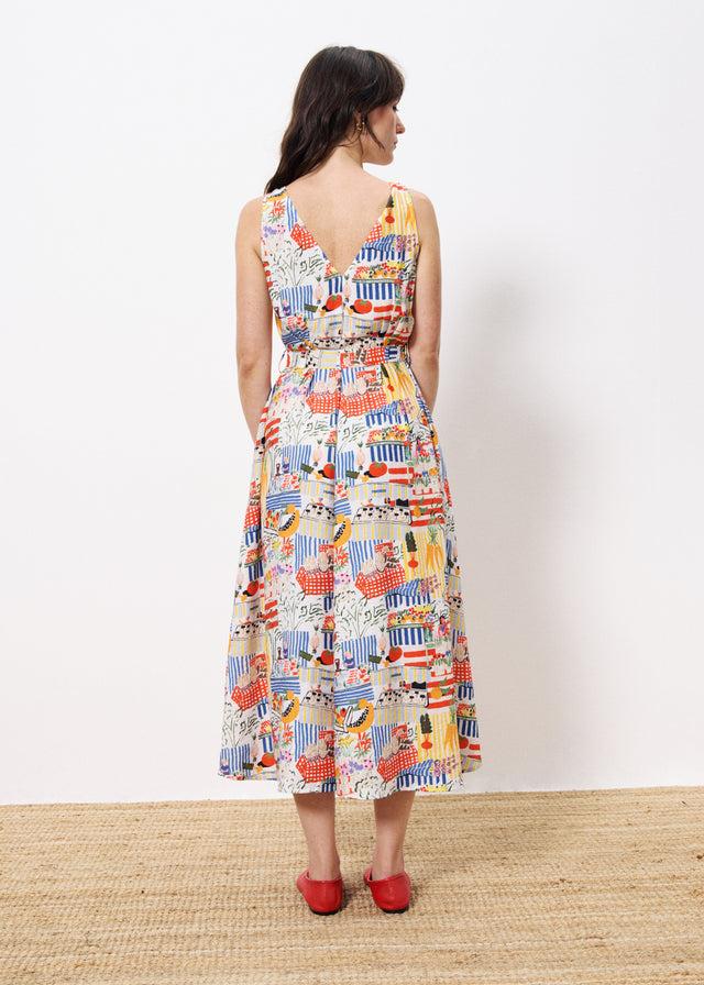Frnch Robe ACHOUAK Marche Blanc