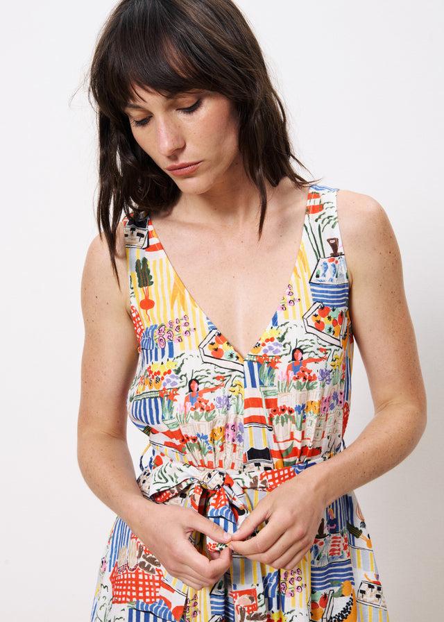 Frnch Robe ACHOUAK Marche Blanc