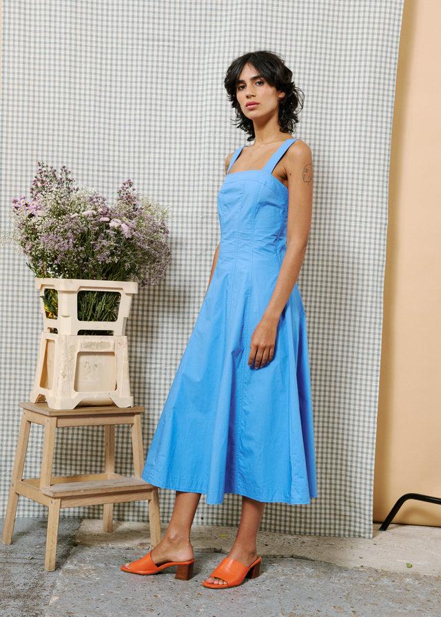 Frnch Robe ALFREDA Bleu Lavande