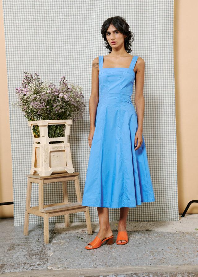 frnch Robe ALFREDA Bleu lavande