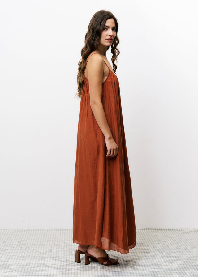 Frnch Robe ELDINE Brique