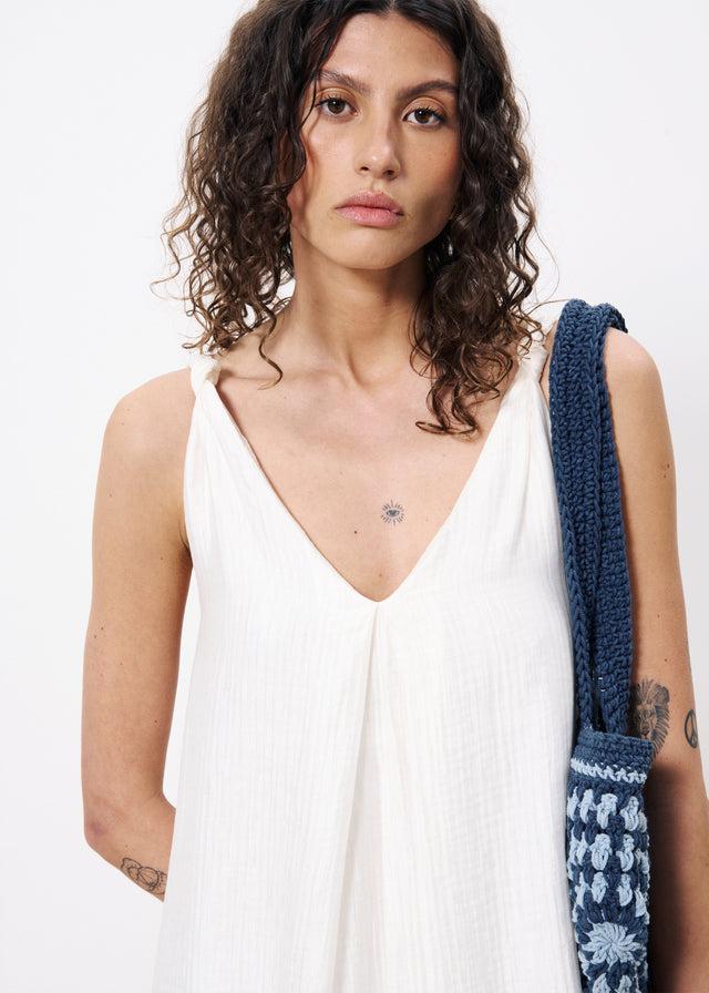 Frnch Robe LAURIA Blanc