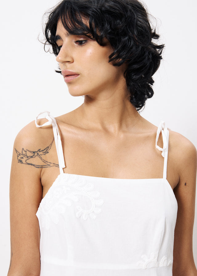 Frnch Robe NACERA Blanc